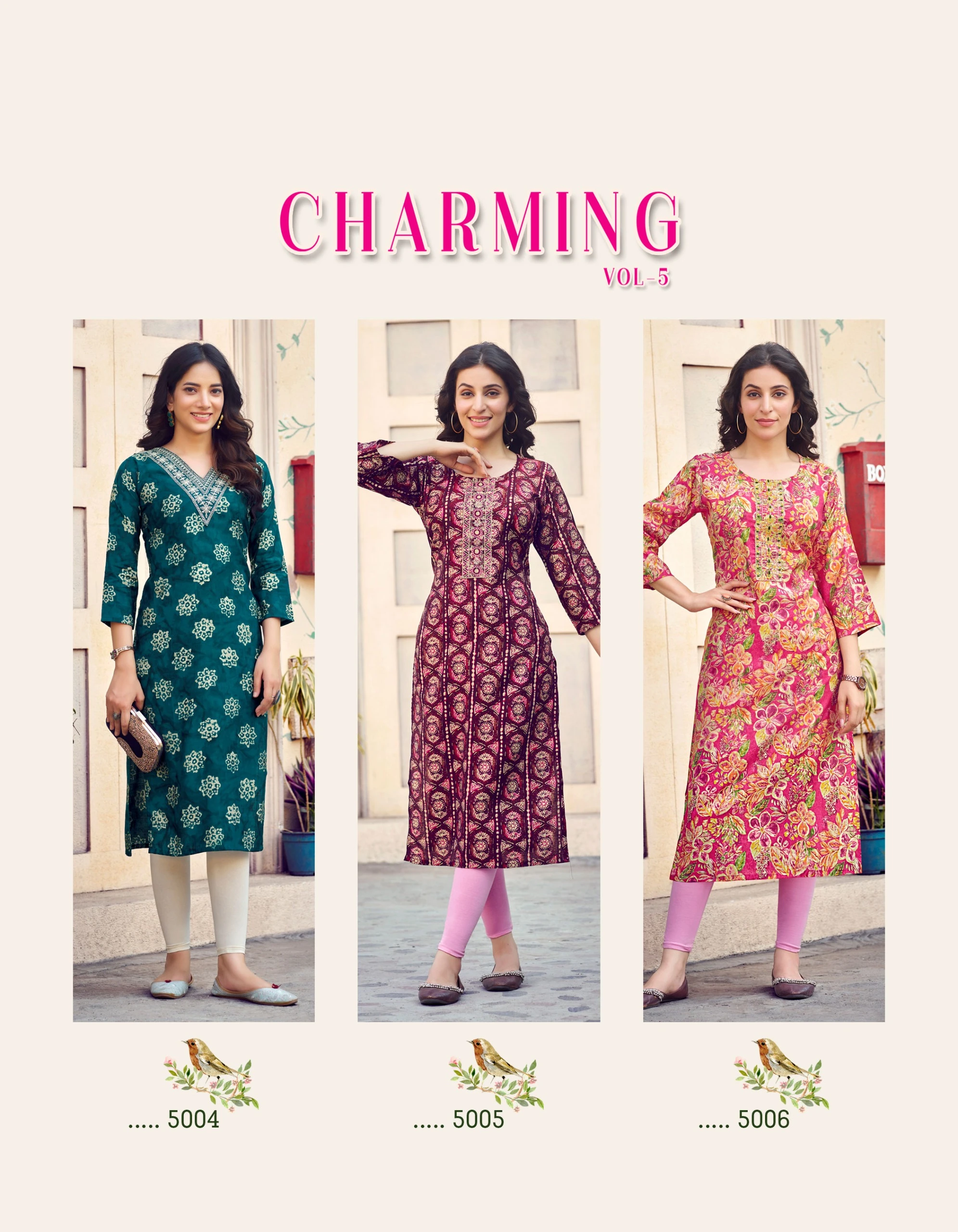 Radhika Lifestyle Charming Vol 5 Modal Chander Wholesale Fancy Kurti Catalog — Wholesale Kurtis, MPA wholesale from Surat — view 7